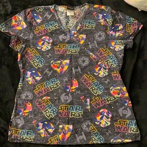 A star wars scrub top